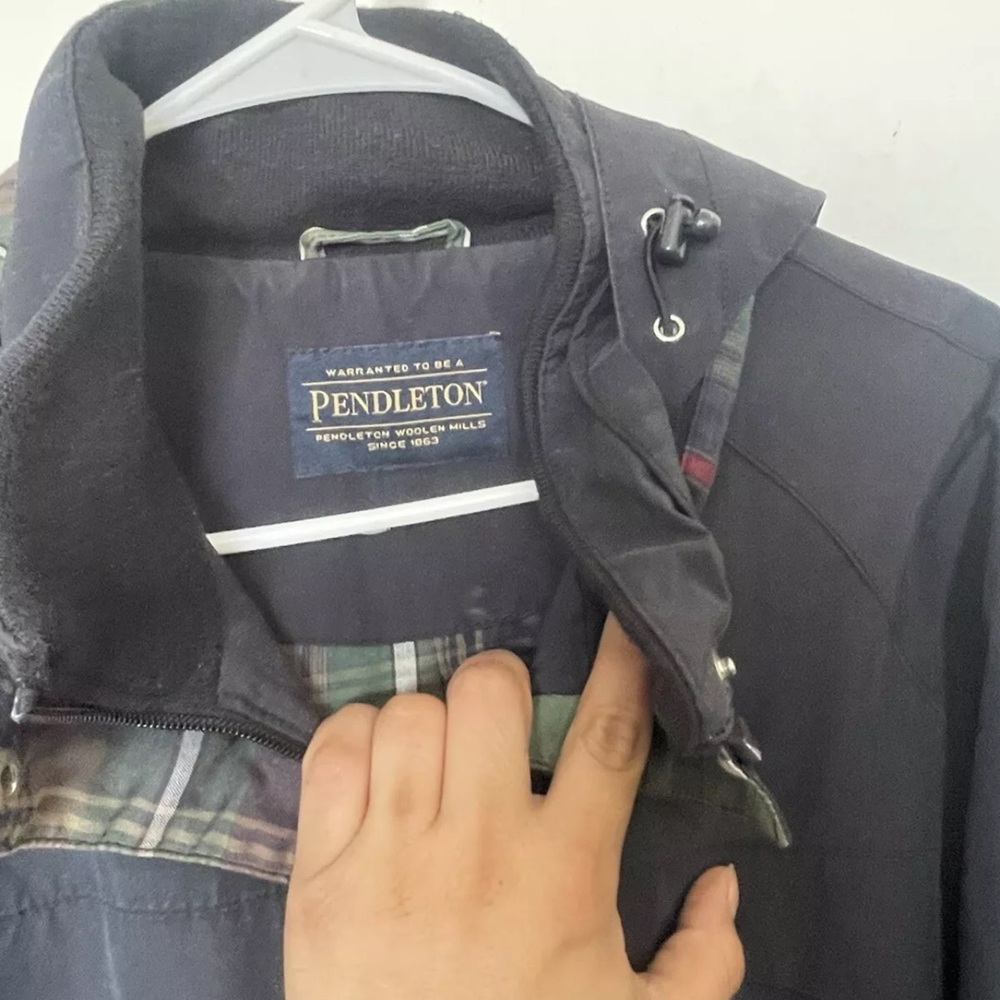 Pendleton Women’s Jacket Size Large Dark Gray Pla… - image 4